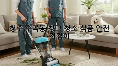청주 수곡동 창고 청소🧹✨, 식품 안전 지킴이!